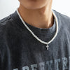 Titan Craft Pearl Cross Chain