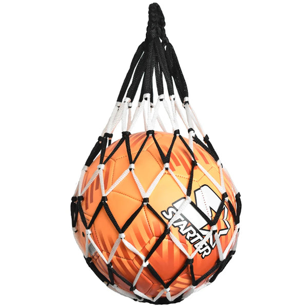 Nylon Ball Carry Bag White-Black