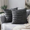 Willowmere Woven Pillow Cover Dark Grey / 18" x 18" (45cm x 45cm)