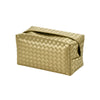 Hearthside Woven Tissue Box Cover Gold