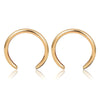 Crescent Hoop Earrings Gold