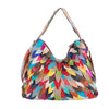 Mosaic Leaves Handbag Multicolored