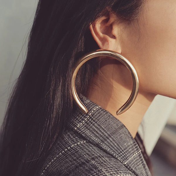 Crescent Hoop Earrings