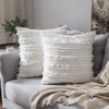 Willowmere Woven Pillow Cover White / 18" x 18" (45cm x 45cm)