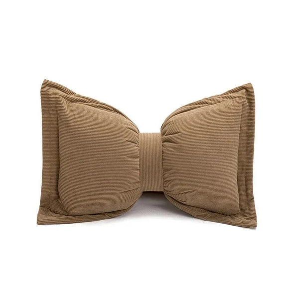 Hearthside Bowtie Pillow Brown