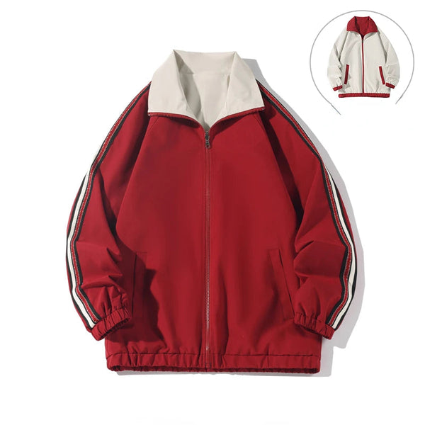 3Leaves Reversible Windbreaker Red / XS