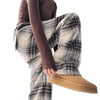 Slow Mornings Plaid Trouser