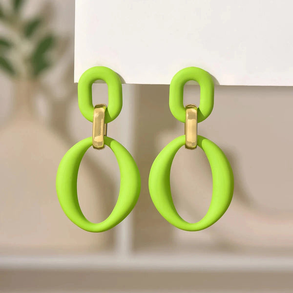 Tressa Earrings Green