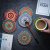 Boho Chic Mandala Coaster Set