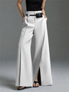 Signature Wide-Leg Pants White / S