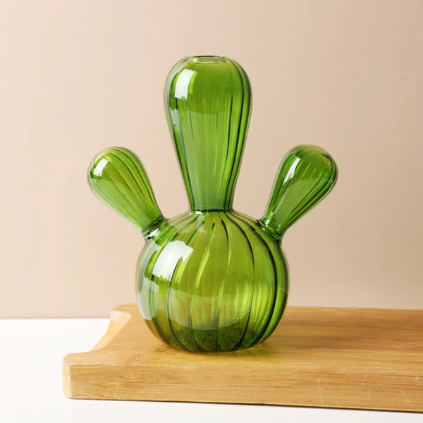 Cactus Glass Vase Set