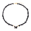 Natural Butterfly Gem Necklace Obsidian