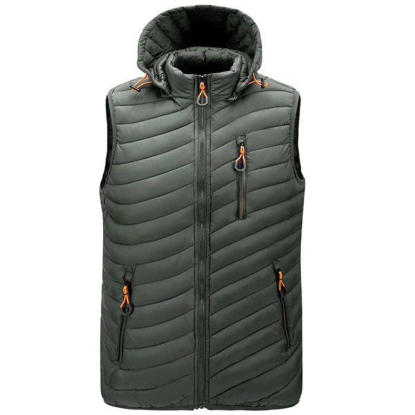 Klyne Sleeveless Puffer Vest Green / M