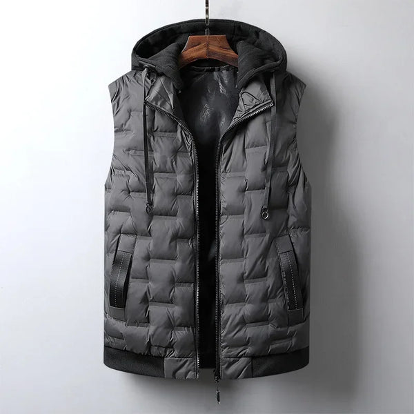 Tundra Hooded Vest Gray / XS