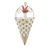 Hearthside Wall Cone Basket White