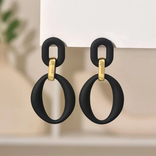 Tressa Earrings Black
