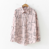 Catitude Button-Up Shirt Pink / S