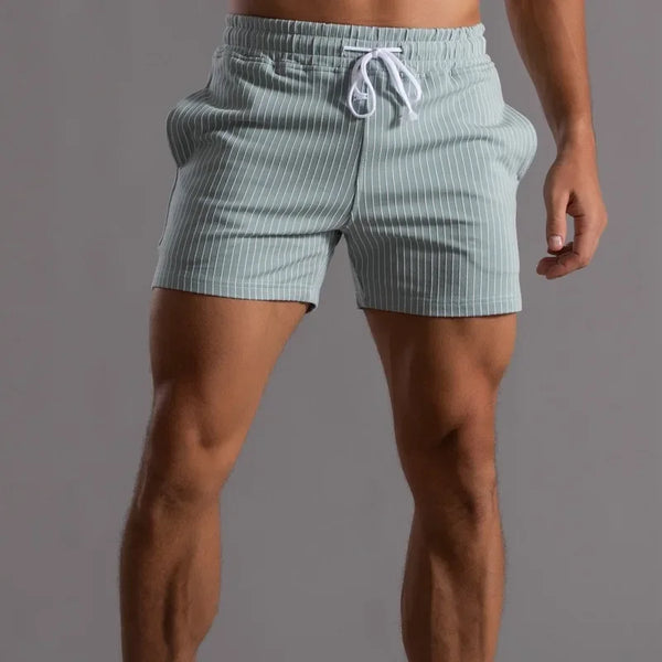 Ridgeway Flex Shorts 4XL / Bean Green (205 knitted vertical striped pants)