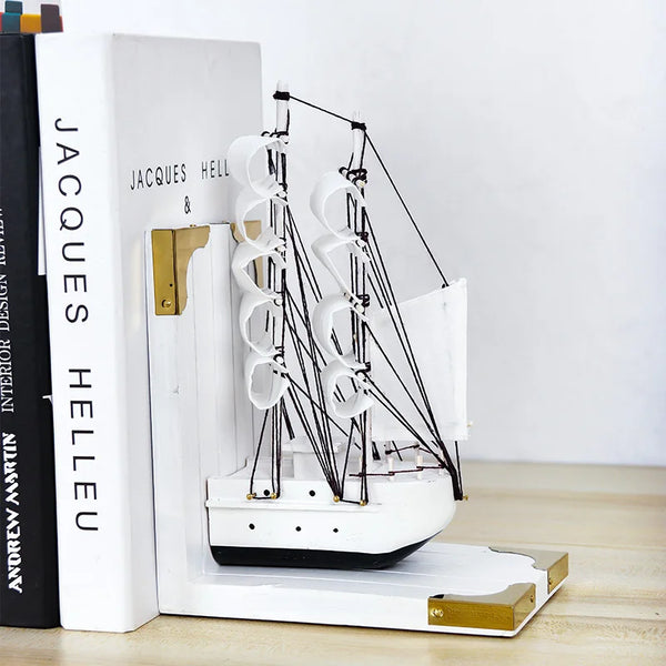 Nautical Voyage Ship Bookends