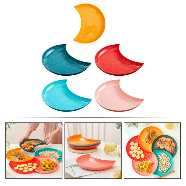 Hearthside Crescent Snack Plate Set