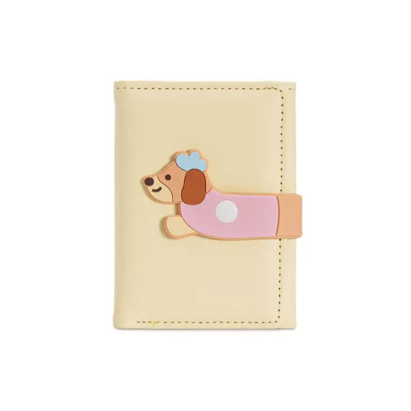 Dachshund Snap Wallet Yellow
