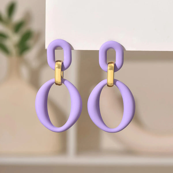 Tressa Earrings Purple