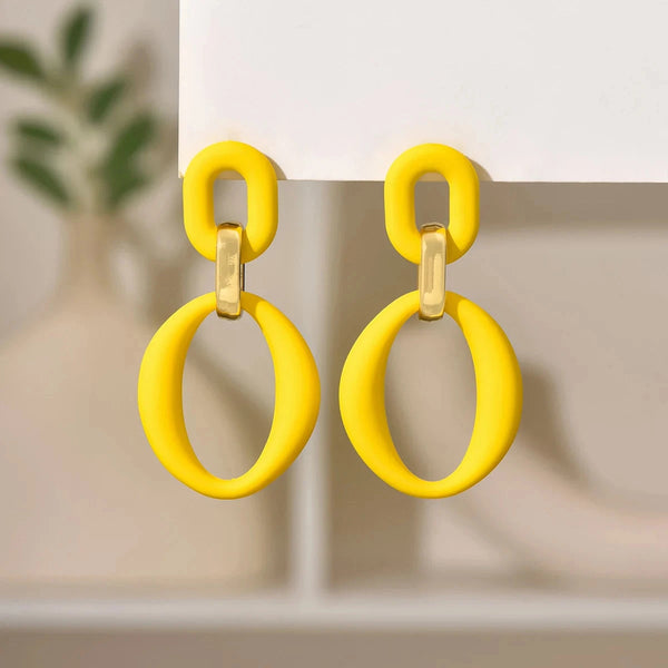 Tressa Earrings Yellow