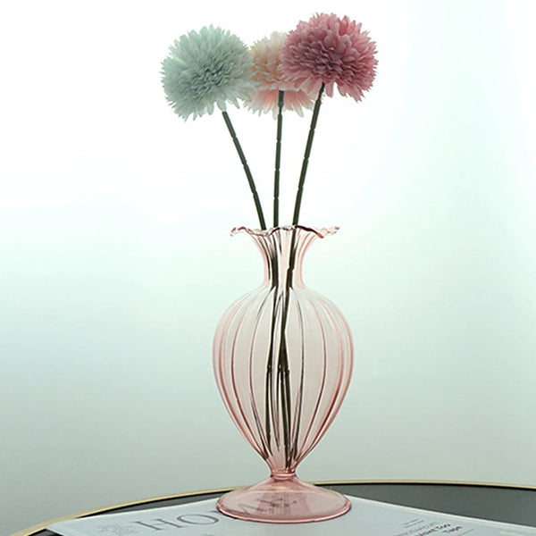 Vintage Glow Glass Vase Light pink