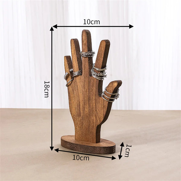 Moku Wood Ring Holder Dark