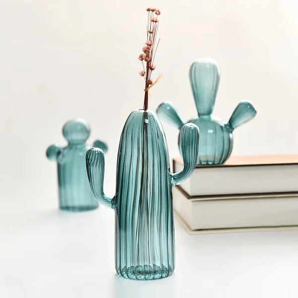 Cactus Glass Vase Set