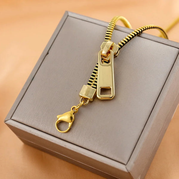 Brassline Zip Necklace