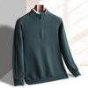 Refined Knit Half-Zip Sweater Deep Green / XS