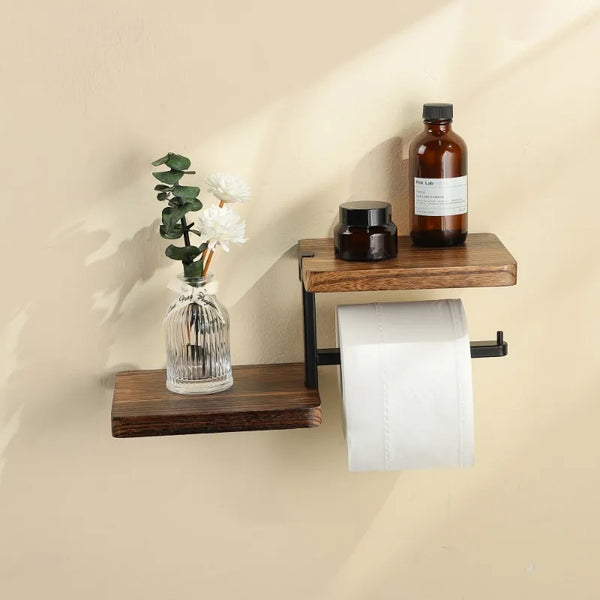 Heritage Wooden Toilet Paper Holder