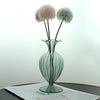 Vintage Glow Glass Vase Green