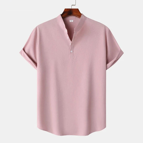 Natural Tone Henley Pink / S