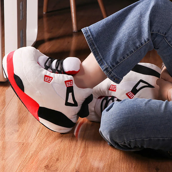 Plush Sneaker Slippers