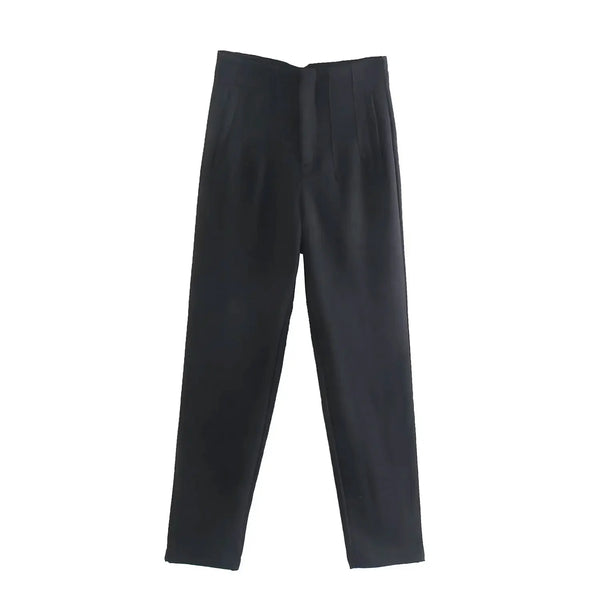 Lennox High-Waist Trousers Black / XS