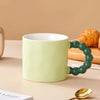 Bubble Handle Mug Set Green