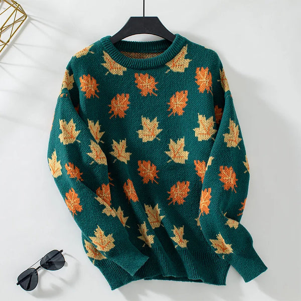 Maple Leaf Sweater Dark Green / M