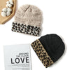 Leopard Cuff Knit Beanie