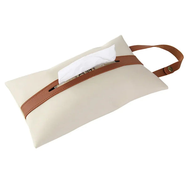 Hearthside Rustic Tissue Caddy White