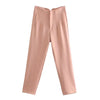 Lennox High-Waist Trousers Pink / XS