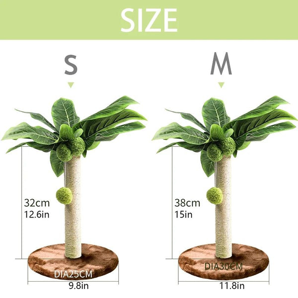 Palm Tree Playground Cat Scratcher Coffee / Small