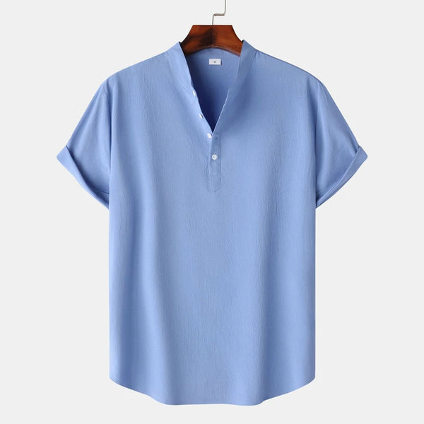 Natural Tone Henley Light Blue / S