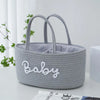 Berry Blue Diaper Caddy Gray