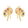 Paint Palette Earrings ZJ12272