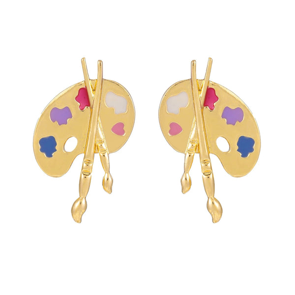 Paint Palette Earrings ZJ12272