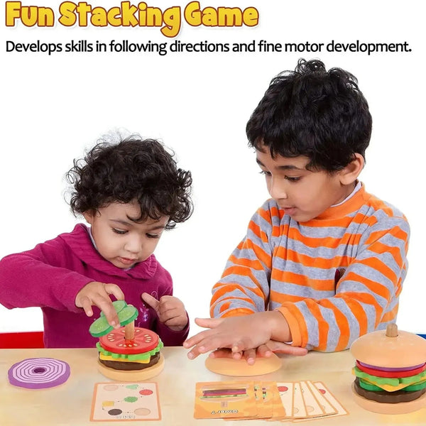 Little Chef's Hamburger Stack Toy Set