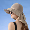 Amalfi Sun Shawl Hat Khaki