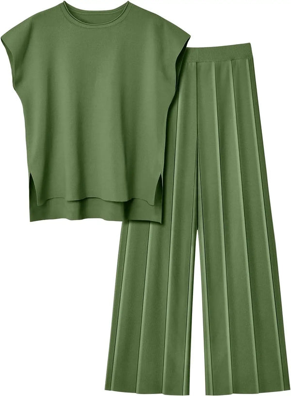 Everline Two-Piece Set Green / S
